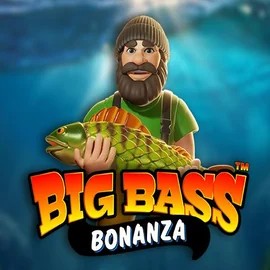 Big Bass Bonanza slot logo by Pragmatic Play at SpinoGambino Casino