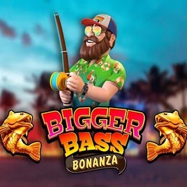 Bigger Bass Bonanza online game logo by Pragmatic Play on spinogambinoo.com.de