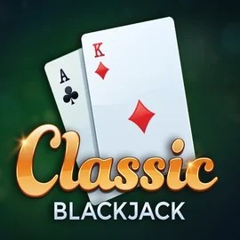 Classic Blackjack online game logo by Red Tiger Gaming on spinogambinoo.com.de