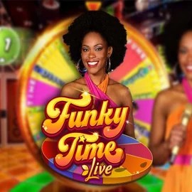 Funky Time logo – Live Casino by Evolution at SpinoGambino Casino